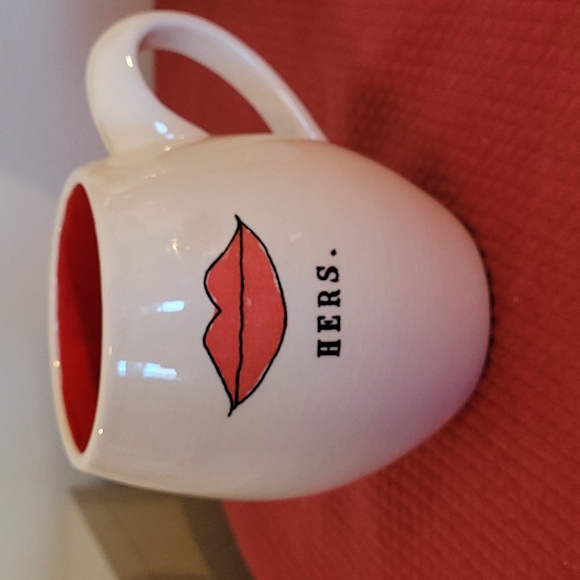 Rae Dunn HERS. Red Lip Mug - Picture 1 of 7